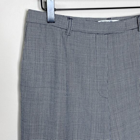 NWT PENDLETON black/white houndstooth check wool pants lined size 6 winter - Picture 3 of 7